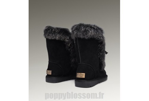 Recommandé étoiles Ugg-199 court en fourrure de renard noir Bottes?